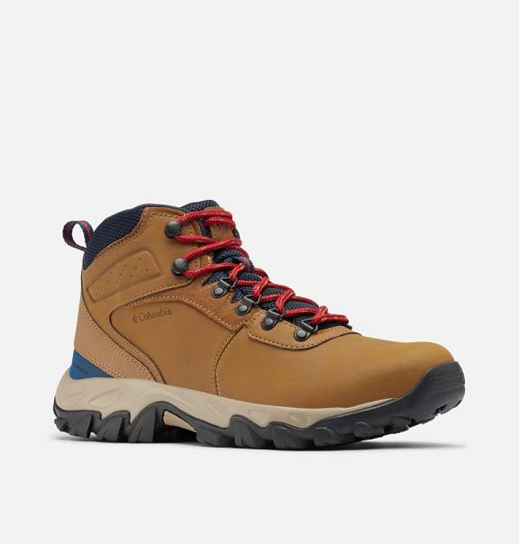 Columbia Newton Ridge Plus II Boots Brown Red For Men's NZ14723 New Zealand